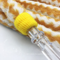 1.8m Yellow Striped Fur Design Acrylic Hookah Shisha Hose Pipe (ES-HH-006)